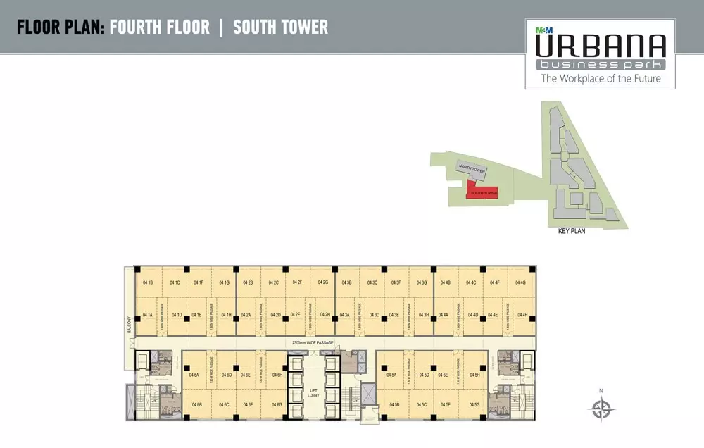 m3m urbana business park floor plan 5