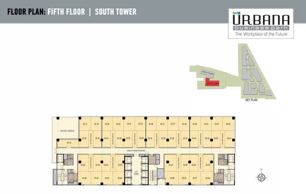 m3m urbana business park floor plan 6