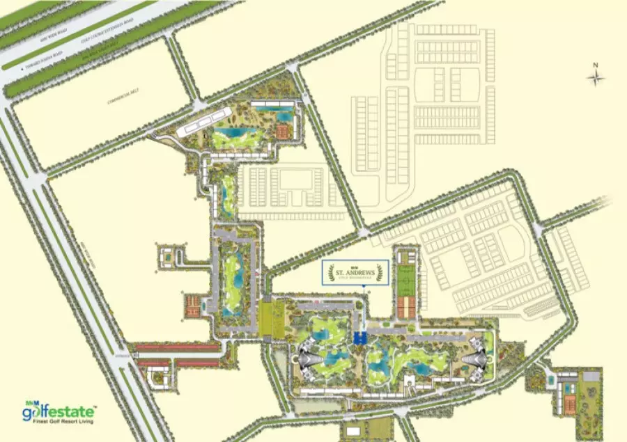 M3M ST. Andrews sector 65 site plan