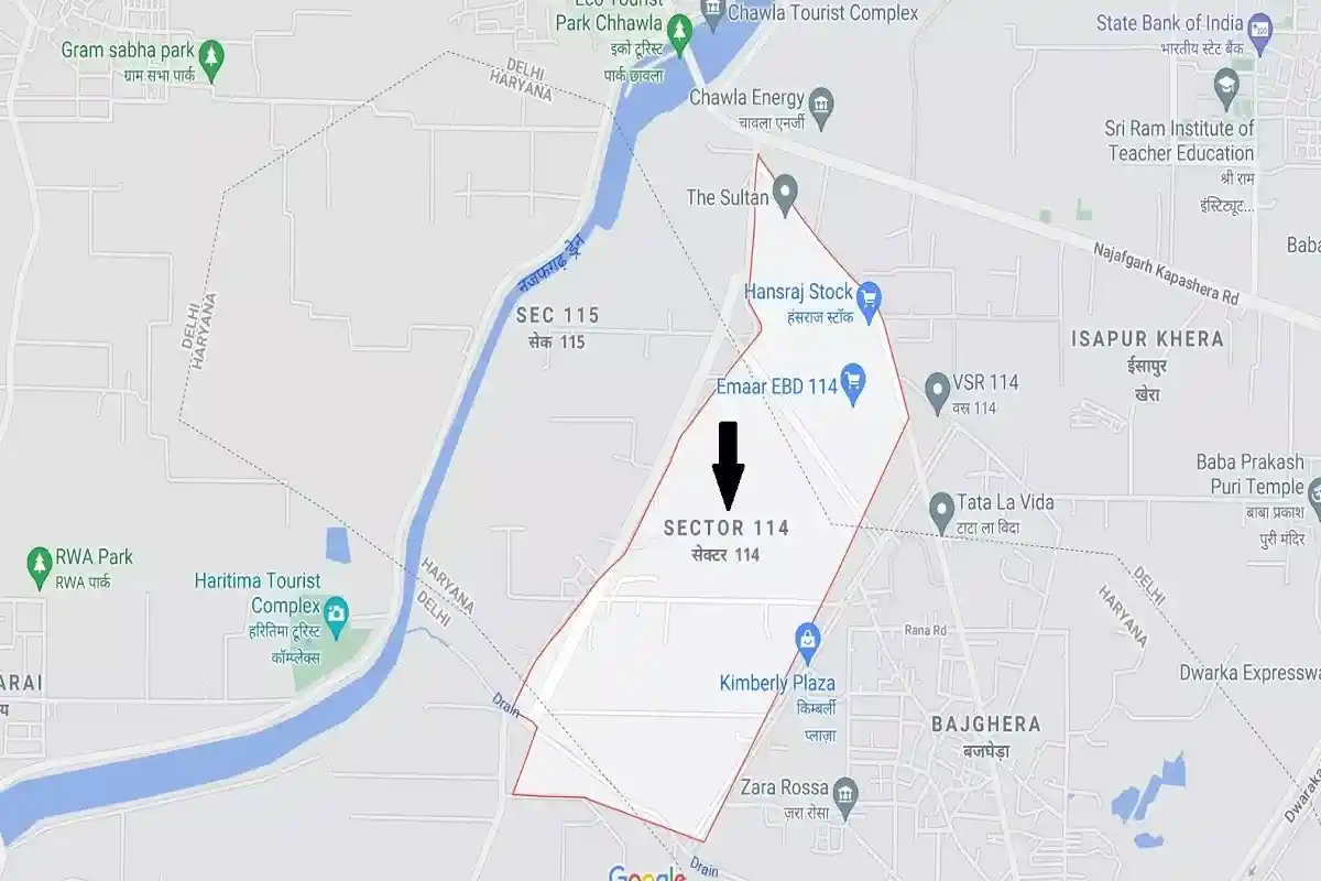 m3m xpressway 114 location map